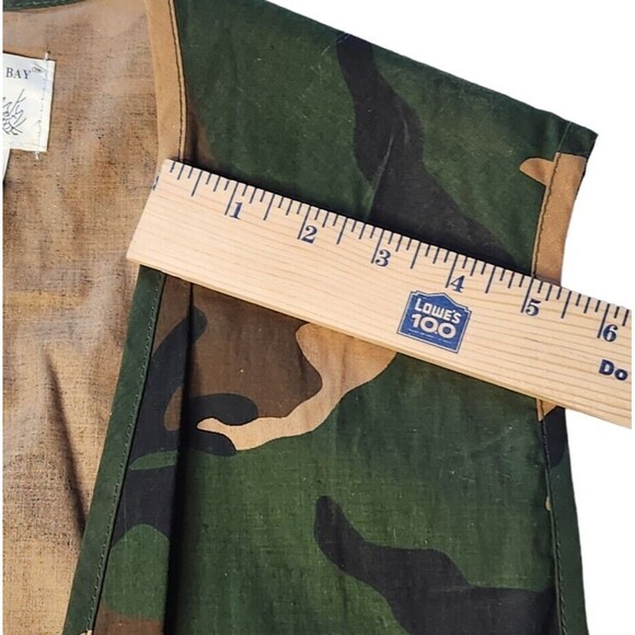 Vintage Duck Bay Camo Hunting Shooting Water Fowl Vest W/ Shell Holders Mens Lg - Picture 12 of 13